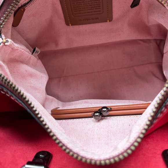 Coach Rogue 30 with Prairie Rivets - Oxblood - Picture 5 of 16